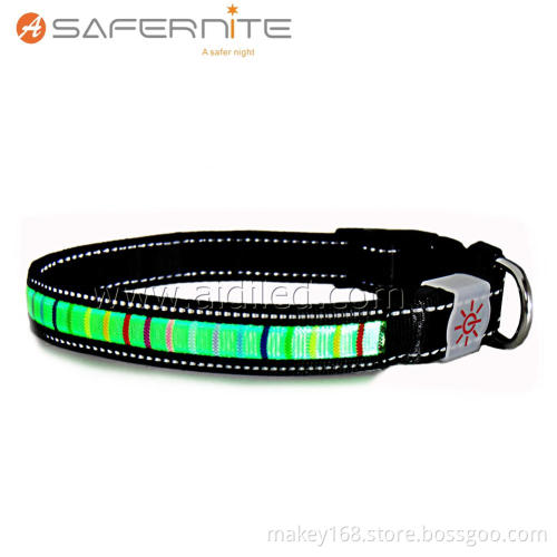 Green Light Up Led Dog Collar